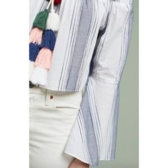 NWT ANTHROPOLOGIE Lilka Pom Bell Sleeve Crop LARGE TAP - Picture 3 of 6